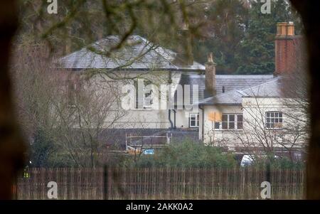 Frogmore Cottage, der Heimat von Prinz Harry und Meghan Markle, der Herzog und die Herzogin von Sussex, auf dem Gelände des Windsor Castle bei der Renovierung gesehen Stockfoto