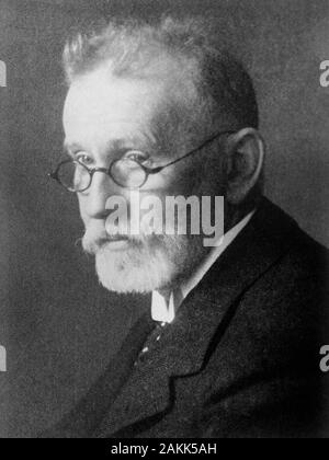 Paul Ehrlich, deutscher Immunologe und Nobelpreisträger Paul Ehrlich (1854-1915) Paul Ehrlich, Nobel Prize-winning deutsch-jüdischen Arzt und Wissenschaftler Stockfoto