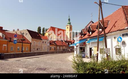 Meine schöne Heimatstadt Samobor, Kroatien Stockfoto