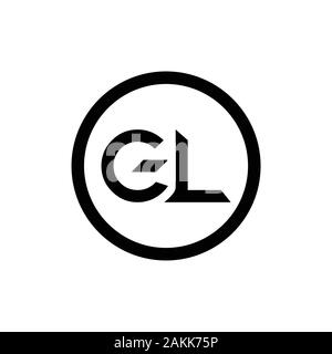 Erste GL Schreiben verbunden Logo. GL schreiben Typ Logo Design vector Template. Abstrakte Buchstaben GL Logo Design Stock Vektor