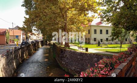 Meine schöne Heimatstadt Samobor, Kroatien Stockfoto