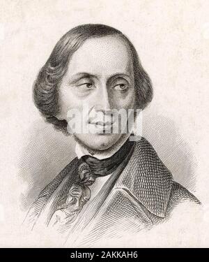 HANS CHRISTIAN ANDERSEN (1805-1875) Dänische Autor über 1835 Stockfoto