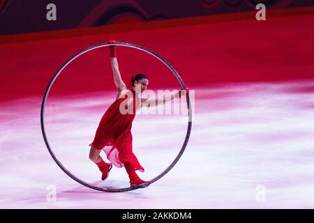 Lausanne, Schweiz. 9 Jan, 2020. Während der Eröffnungsfeier der Olympischen Winterspiele der Jugend 2020, die an die Vaudoise Arena in Lausanne in der Schweiz am 9. Januar 2020 stattfand. Credit: SPP Sport Presse Foto. /Alamy leben Nachrichten Stockfoto