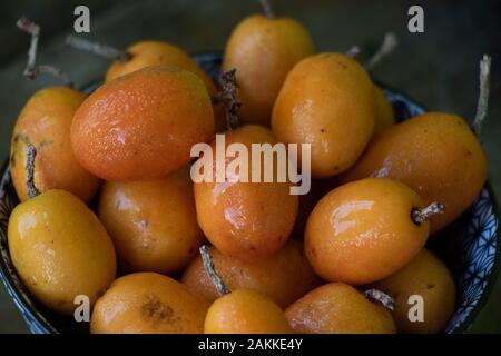 Recife/Pernambuco/Brasilien. Januar 2020. Siriguela ist eine tipycal Frucht aus dem Nordosten Brasiliens. Stockfoto