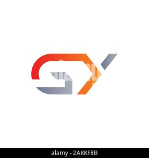 Erste GY Schreiben verbunden Logo. GY schreiben Typ Logo Design vector Template. Abstrakte Buchstaben GY Logo Design Stock Vektor