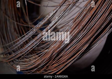 Industrie Kabel roll up in Storage Stockfoto