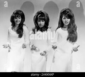 Die RONETTES Werbefoto der Amerikanischen vocal Trio in 1966. Von links: Nedra Talley, Ronnie Spector, Estelle Bennett Stockfoto