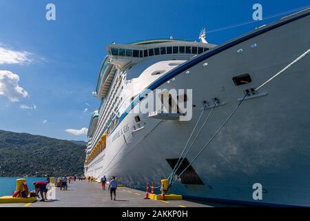 Abenteuer der Meere angedockt in Labadee Stockfoto