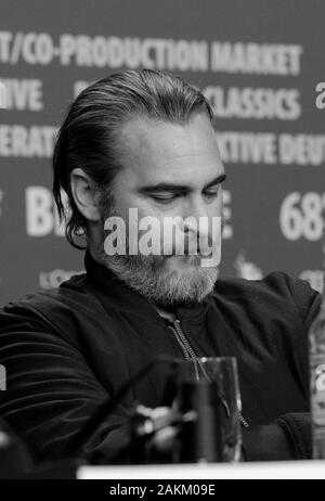 Februar 20th, 2018 - Berlin Joachin Phoenix Die "Mach dir keine Sorgen, er wird jetzt nicht zu Fuß' Pressekonferenz während der Berlinale 2018 Stockfoto