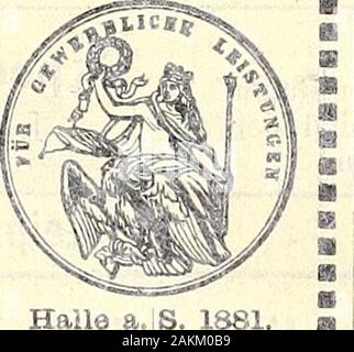 Insektenborse. . E. Lassmann, Halle a./S. empfiehlt: Staatsmedaille.. Halle ist ein.. 1881. lt &Lt;Ail. "FF von Alt Atlas a2Jt, 1849 von Deik Vespertilio 0,60 M. Porto 20^, Emballage 15 Uhr giebtab gegen Einsendung des Betrags. W. Niepelt, inSchlesien Zirlau bei Freiburg. ExcÄ 8 iis-SaiifiT - Kasi zum Umhängen von Blech, standhaft, braunlackirt gearbeitet, mit Hier Fächern fürRaupen, Puppen etc., gut u. praktischeingerichtet, ein Stück 8,50 M, Porto 50^, liefert gegen Postnachnahmeresp. nächste Einsendung des Betrags. W. Bei Zirlau Niepelt, 18501 Freiburg in Schlesien. Eier v. S. Pernyi, 50 S Stockfoto