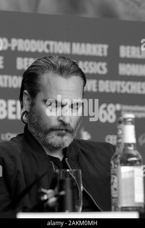 Februar 20th, 2018 - Berlin Joachin Phoenix Die "Mach dir keine Sorgen, er wird jetzt nicht zu Fuß' Pressekonferenz während der Berlinale 2018 Stockfoto