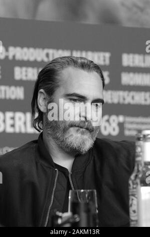 Februar 20th, 2018 - Berlin Joachin Phoenix Die "Mach dir keine Sorgen, er wird jetzt nicht zu Fuß' Pressekonferenz während der Berlinale 2018 Stockfoto