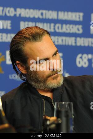 Februar 20th, 2018 - Berlin Joachin Phoenix Die "Mach dir keine Sorgen, er wird jetzt nicht zu Fuß' Pressekonferenz während der Berlinale 2018 Stockfoto