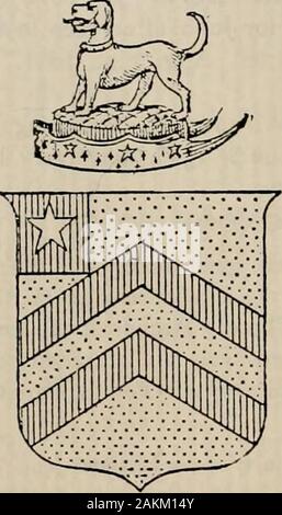 Eine Geschichte der Dorchester Papst Familie, 1634-1888: mit Skizzen anderer Päpste in England und Amerika, und Hinweise auf mehrere intermarrying Familien. Die Arme der Päpste von Kent. Oder, zwei cheverons gu., ein Kanton der letzten mit amullet ar aufgeladen. Crest, ein Wappentier, den Tiger, statant, Ppr., Ducally refiexed gorgedand Kette über dem Rücken, oder. Die päpste von Sussex. Bei Roggen, einer der Cinque Ports, Thomas Papst wurde abailiff im 10. Jahr von Heinrich II., [1422], wie wir durch hissignature um ein Dokument zu finden, 10. Juni dieses Jahres; die samename in 1431 und 1435 tritt in Roggen Dokumenten, und, wie Buyerof Stockfoto