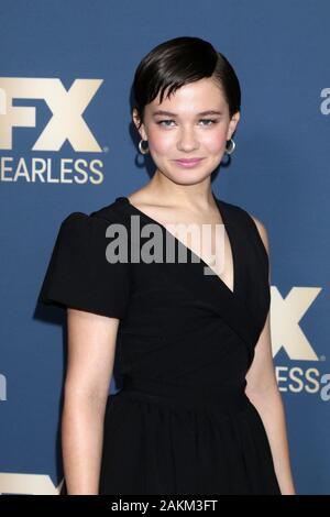 In Pasadena, Kalifornien. 9 Jan, 2020. Cailee Spaeny in der Ankunftshalle für FX Networks Winter TCA Starwalk The Langham, Huntington Hotel, Pasadena, CA 9. Januar 2020. Credit: Priscilla Grant/Everett Collection/Alamy leben Nachrichten Stockfoto