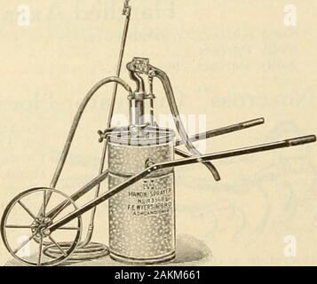 Jährliche Katalog: Maschinen, Dünger, Samen, etc. 1917. Auf Kufen mit 50 GallonAgitator montiert. Barrel und Mechanische Stockfoto