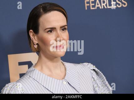 Sarah Paulson kommt an der FX Networks Winter TCA Starwalk gehalten im Langham Huntington in Pasadena, CA am Donnerstag, 9. Januar 2020. (Foto durch Sthanlee B. Mirador/Sipa USA) Stockfoto