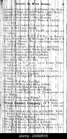 1876 Des Moines und Polk County, Iowa, Stadt Verzeichnis. UttellJW, Immobilien, ^21 eLoclist^;^^. ! ^ Uivanailcrhjoiin, wks Wtukhon & | Bro, r] dh Vierte. tava. aitkrh P, Gärtner, r GreenNyooa av. ^: "^avanni (gh ihomas, Immobilien ahd immia-ation ibt/rThomas n von Greenwood av. ; 1 Cavenaiigh T, p^- u. Mühlen. S: (V,; ks i i: Ich^^^. li. iavenaimh William, Lab. r" ist ^. uth ordentlich Inxx^ nfIesiMoine. s. Hof AV. tVn^T, L>^^^-Vrpdnter, r a l -: ieNenth. ClLiMstriim frederiek, Ca]) ineauk^: Clark Liros, r 60. ^^e-eond. • I m i Locllf^^^^^^^^^^^^ 4Cl | umburlain), r K-bS" VH-lmhn f5-^?^?^^??-Ich^^ Stockfoto