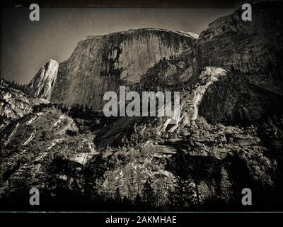 Half Dome aus Spiegel Teich Yosemite Stockfoto