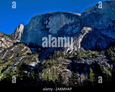 Half Dome aus Spiegel Teich Yosemite Stockfoto