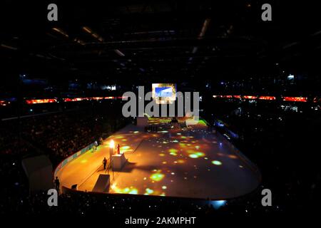 Die Vaudoise Arena, Lausanne, Schweiz. 9 Jan, 2020. Allgemeine Ansicht, 9. JANUAR 2020 - Eröffnung: Eröffnung während der Lausanne 2020 Winter Youth Olympic Games in der Arena der Vaudoise, Lausanne, Schweiz. Credit: Naoki Morita/LBA SPORT/Alamy leben Nachrichten Stockfoto