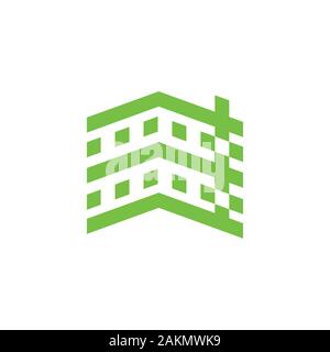 Krankenhaus Krankenhaus geometrischen Design symbol Vektor Stock Vektor