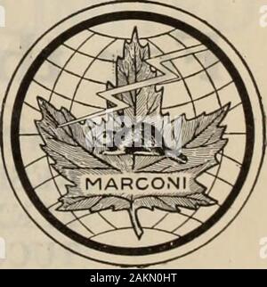 Kanadische Transport & Distribution Management. rs-K Maritreal - 350-356 St. James StreetWw. X Toronto - 342 Adelaide Street West V - Winnipeg - 150 Princess Street Vancouver - 609-613 Bank of Nova Scotia Geb.. MARCONI WIRELESS GERÄTE HERGESTELLT IN KANADA. YourRequirements zu kommunizieren: - für Marine-, Land- und Luftfahrzeugen Zwecke Wireless Telegraph und Telefon Anlagen installiert, betrieben, gewartet die Marconi Wireless Telegraph Company von Kanada, begrenzte Marconi Gebäude, 11 St. Sakrament Straße, Montreal, P.Q. Gg-Büros: Vancouver, Winnipeg, Toronto, Halifax, St. John, NB, St. John Stockfoto