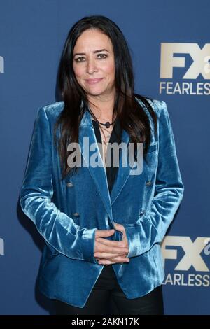 Pam Aldon in der Ankunftshalle für FX Networks Winter TCA Starwalk The Langham, Huntington Hotel, Pasadena, CA 9. Januar 2020. Foto von: Priscilla Grant/Everett Collection Stockfoto