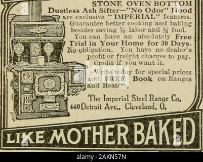 Nachlese in Biene Kultur. ? RANGEIH^T BACKT die Hitze - retainingSTONE BACKOFEN BOTTOiVIDustless Asche Sichter - Kein Geruch Haube • • IMPERIAL ftatvires. itee hettor coitkiug und bakingbesides Speichern% Arbeits- und J^ Kraftstoff. Sie können eine absolut FreeTrial in Ihrem Haus für 30 Tage haben. Ko Verpflichtung. Ycu haben keine dealersprofit oder Frachtkosten zu bezahlen. Gutschrift, wenn Sie es wollen. Schreiben heute für besondere pricesnd kostenloses Buch über Rangesnd Heizungen,. w Stockfoto