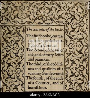 Der höfling des Grafen Baldessar Castilio: in foure Bücher deuided: Verie necessarie und profitabel für junge Kollegen und gentlewomen bei Gericht bleibende, pallace, oder Ort. heCourt, astheotherfor ein. König. Und ich meine Arbeit kann fliall defirc fo werden Ta-ken in Wert, wie ich haue Meine endeuoured fclfe den Sinn des andwor der Authour, ohne durch miflcdde fantafie oder schiefen anycparcellone orothcr, wovon 1 nicht, wie fome Interpreten Dieser bookcintoother lancTuaacs excufe themfclues kann, und je mehr Sie confcrred, thc mehr Whcrcforereceiue itwillpcrchaunceappeare zu folgen. Stockfoto