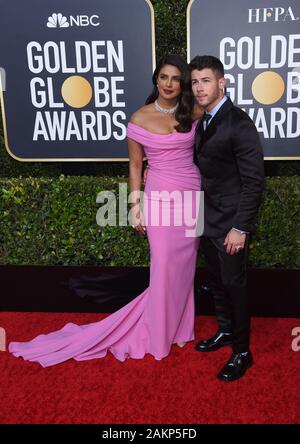 Priyanka Chopra und Nick Jonas Stockfoto