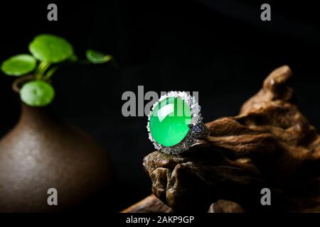 Der grüne Ring Features Stockfoto