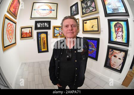 Hollywood, FL, USA. 09 Jan, 2020. Rick Allen des Def Leppard Kunst Ausstellung im Wentworth Galerie im Seminole Hard Rock Hotel & Casino am 9. Januar 2020 in Hollywood, Florida. Quelle: MPI04/Medien Punch/Alamy leben Nachrichten Stockfoto