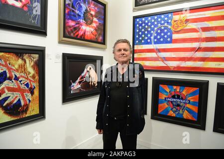 Hollywood, FL, USA. 09 Jan, 2020. Rick Allen des Def Leppard Kunst Ausstellung im Wentworth Galerie im Seminole Hard Rock Hotel & Casino am 9. Januar 2020 in Hollywood, Florida. Quelle: MPI04/Medien Punch/Alamy leben Nachrichten Stockfoto