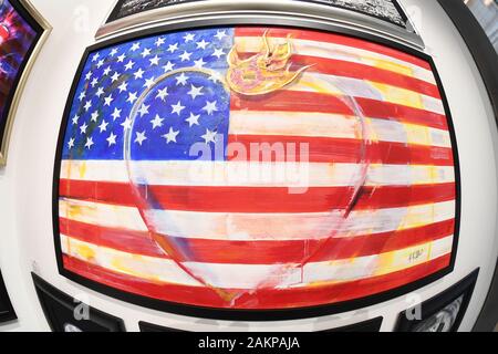 Hollywood, FL, USA. 09 Jan, 2020. Rick Allen des Def Leppard Kunst Ausstellung im Wentworth Galerie im Seminole Hard Rock Hotel & Casino am 9. Januar 2020 in Hollywood, Florida. Quelle: MPI04/Medien Punch/Alamy leben Nachrichten Stockfoto