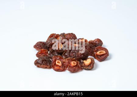 Die Hälfte der Pflaume Stockfoto