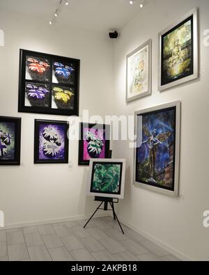 Hollywood, FL, USA. 09 Jan, 2020. Rick Allen des Def Leppard Kunst Ausstellung im Wentworth Galerie im Seminole Hard Rock Hotel & Casino am 9. Januar 2020 in Hollywood, Florida. Quelle: MPI04/Medien Punch/Alamy leben Nachrichten Stockfoto