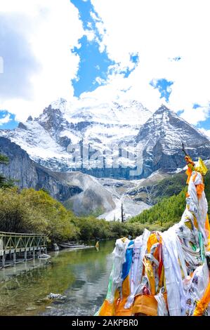 DaoChengYa butyl landschaftlich reizvollen Gegend in der Provinz Sichuan Stockfoto