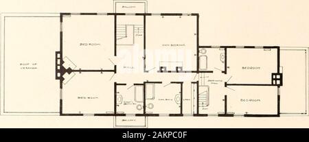 Amerikanische Häuser und Gärten. 2 - Die Stahlbeton Haus von Alexander Smith Cochrane, Esq., bei East View, New York, in dem die Wände, die Terrasse und die fertigen Spalten auf die Piazza 86 amerikanische Häuser und Gärten in Böden, Wänden, Hobbyläufer, Balken und Dach. Mit unseren increasingfund Erfahrung de-Zeichen verbessert werden. Es gibt severalforms der konkreten Konstruktion, die ersten ing Absolut feuerfest, mit Wänden, Böden androof von festen con gebaut - Kreta, wie Verwaltungsseite in Abbn. 2 und 4. Abb. 12 zeigt ein Haus con-structed von concreteblocks, mit massivem con - Kreta Böden und Dach. T Stockfoto