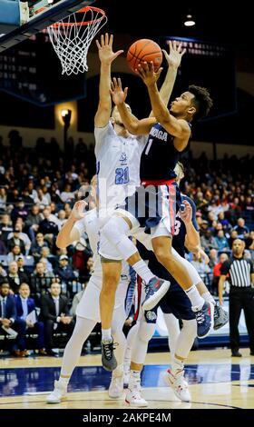 Januar 9, 2020: NCAA Basketball 2020: Gonzaga Bulldogs guard Admon Gilder (1) Während der Gonzaga Bulldogs vs San Diego Toreros JAN 09 @ Jenny Craig Pavillon - San Diego, CA. Photo Credit: Michael Cazares/Cal Sport Media Stockfoto