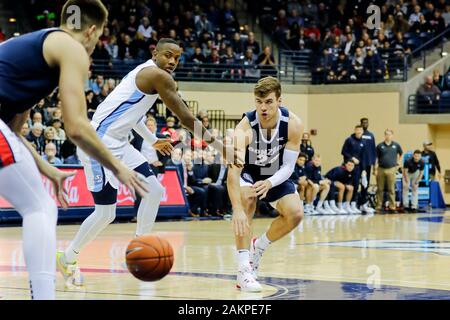 Januar 9, 2020: NCAA Basketball 2020: Gonzaga Bulldogs freuen Corey Kispert (24) verläuft in der ersten Hälfte gegen San Diego Toreros JAN 09 @ Jenny Craig Pavillon - San Diego, CA. Photo Credit: Michael Cazares/Cal Sport Media Stockfoto