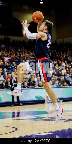 Januar 9, 2020: NCAA Basketball 2020: Gonzaga Bulldogs freuen Corey Kispert (24) Während der Gonzaga Bulldogs vs San Diego Toreros JAN 09 @ Jenny Craig Pavillon - San Diego, CA. Photo Credit: Michael Cazares/Cal Sport Media Stockfoto