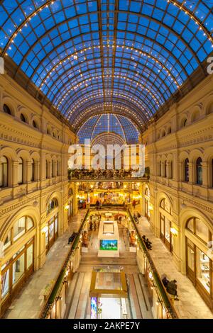 Der Rote Platz in Moskau, Russland stores Innenraum Stockfoto