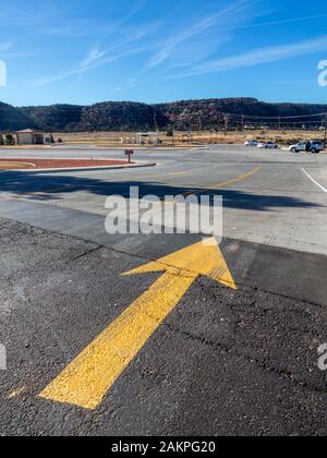 Das Schild Pfeil Stockfoto