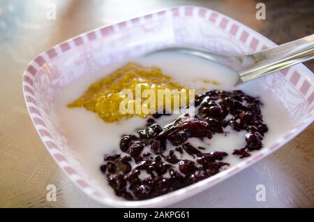 Berühmtes thailändisches Dessert in Nan, Thailand Stockfoto