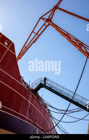 Hebei qinhuangdao shanhaiguan Werft Stockfoto