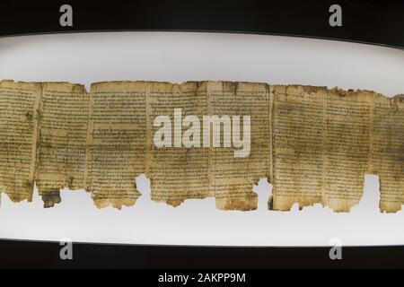 Schriftrollen, Schrein des Buches, Israel-Museum, Jerusalem, Israel Stockfoto