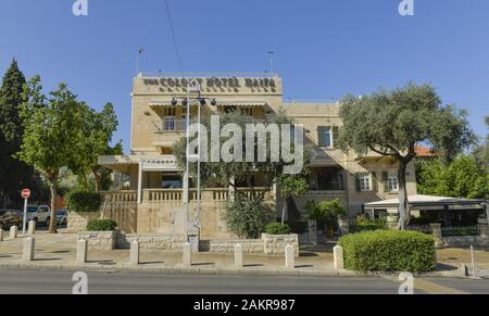 Colony Hotel, Deutsche Kolonie, Sderot Ben Gurion, Altstadt, Haifa, Israel Stockfoto