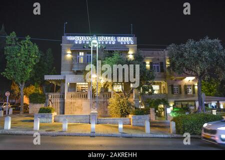 Colony Hotel, Deutsche Kolonie, Sderot Ben Gurion, Altstadt, Haifa, Israel Stockfoto