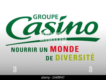 Groupe Casino Logo Stockfoto
